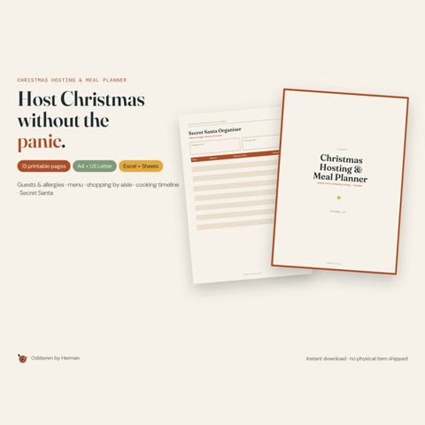 Christmas Hosting & Meal Planner by Oddwren