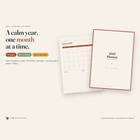 2027 Planner by Oddwren
